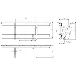 Atlas AR32-AR35 Gabelträger-Zeichnung