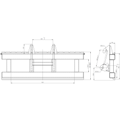 Kramer 112 - 350 Gabelträger Zeichnung
