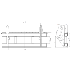 Kramer 212 - 850 Gabelträger Zeichnung