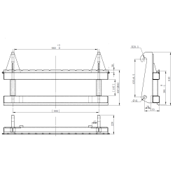Volvo L40-45 Gabelträger Zeichnung